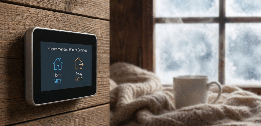 recommended thermostat settings for winter