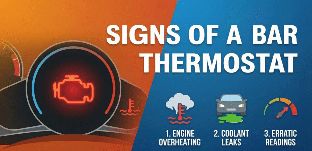 signs of a bad thermostat in a car