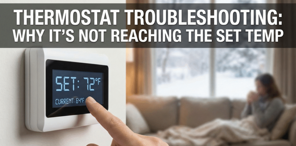 thermostat not reaching set temperature