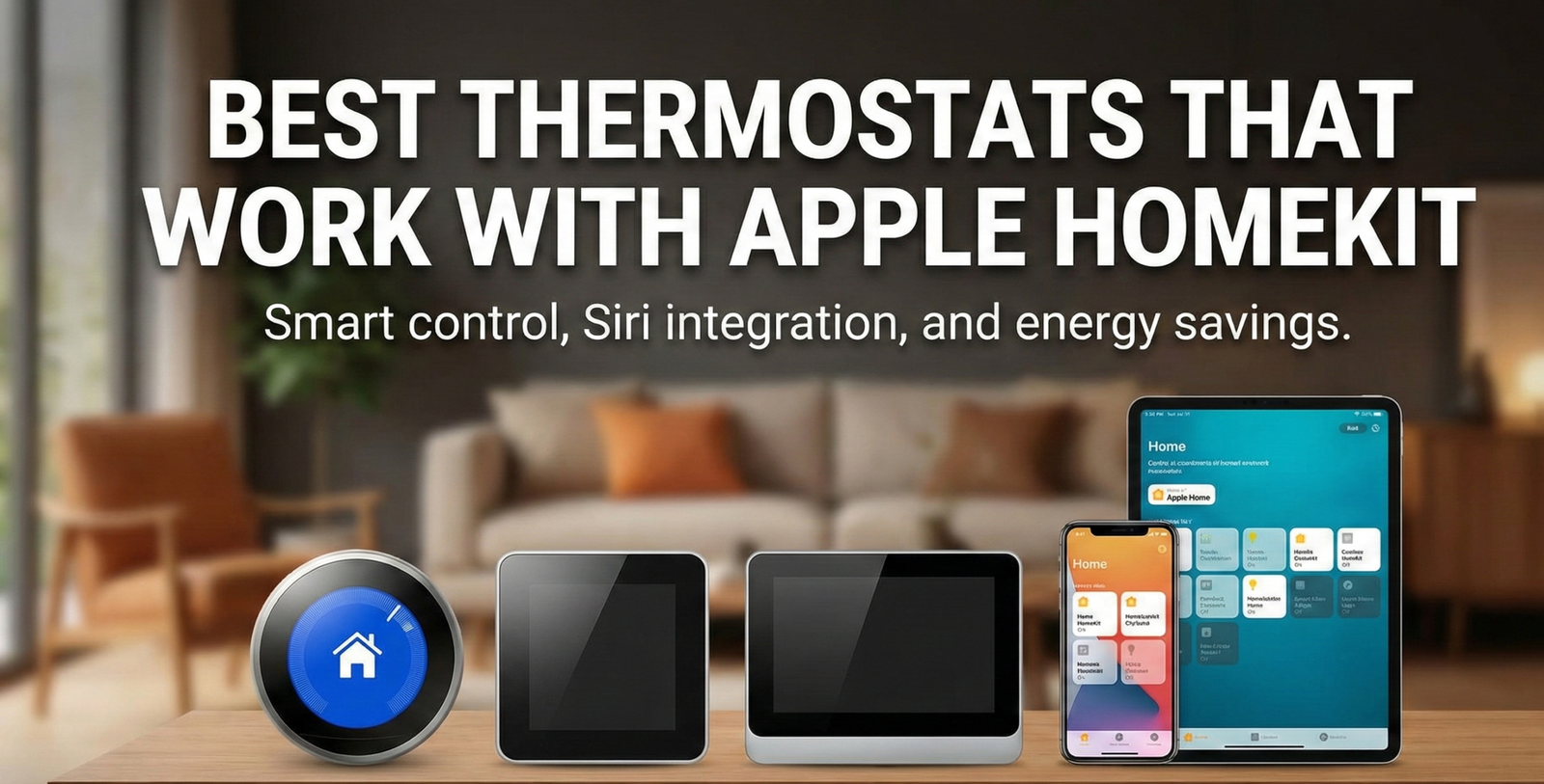 Ecobee Smart Thermostat Premium showing Apple HomeKit integration
