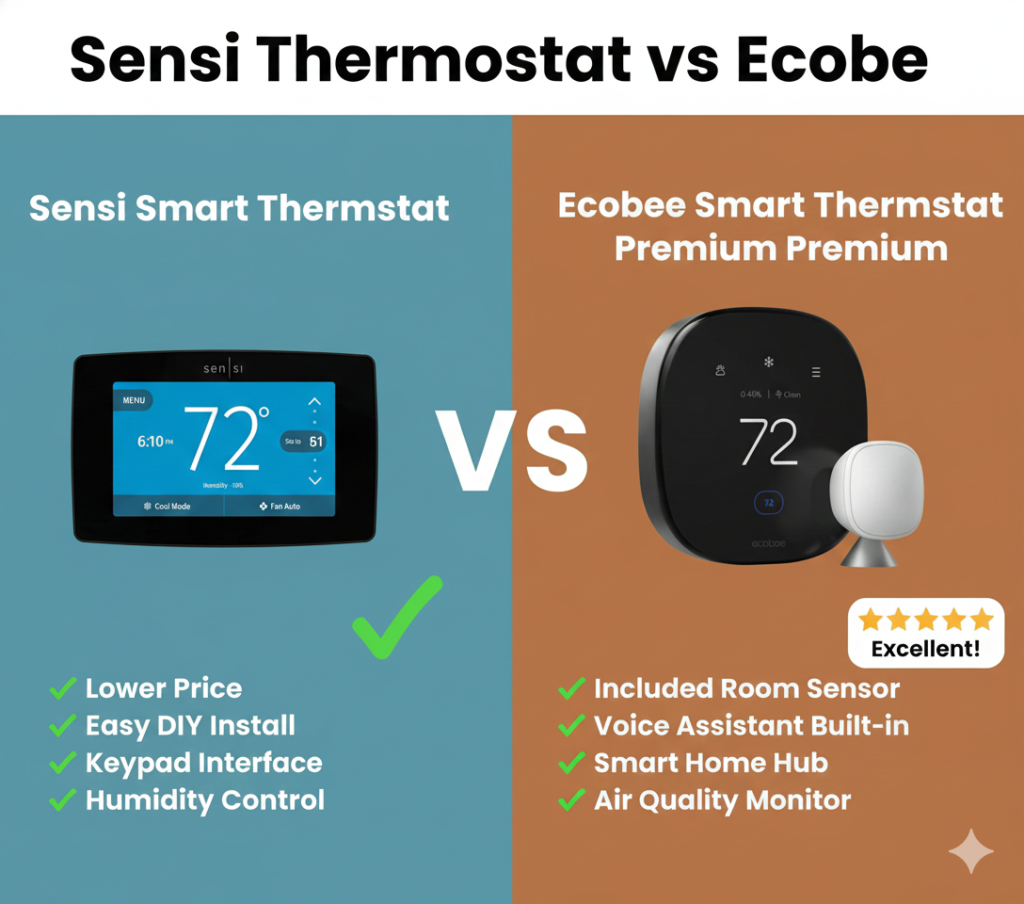 sensi thermostat vs ecobee