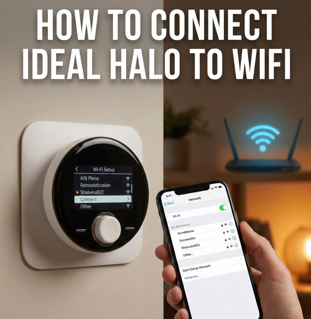 how to connect ideal halo to wifi