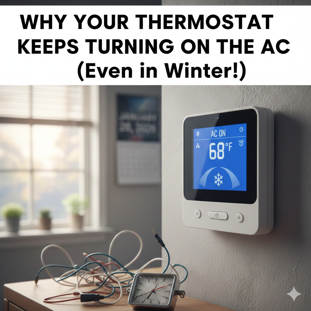 why thermostat keeps turning on ac